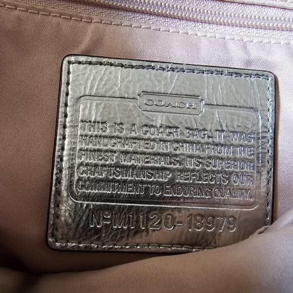 Coach Poppy Metallic Purse - Picture 2 of 5